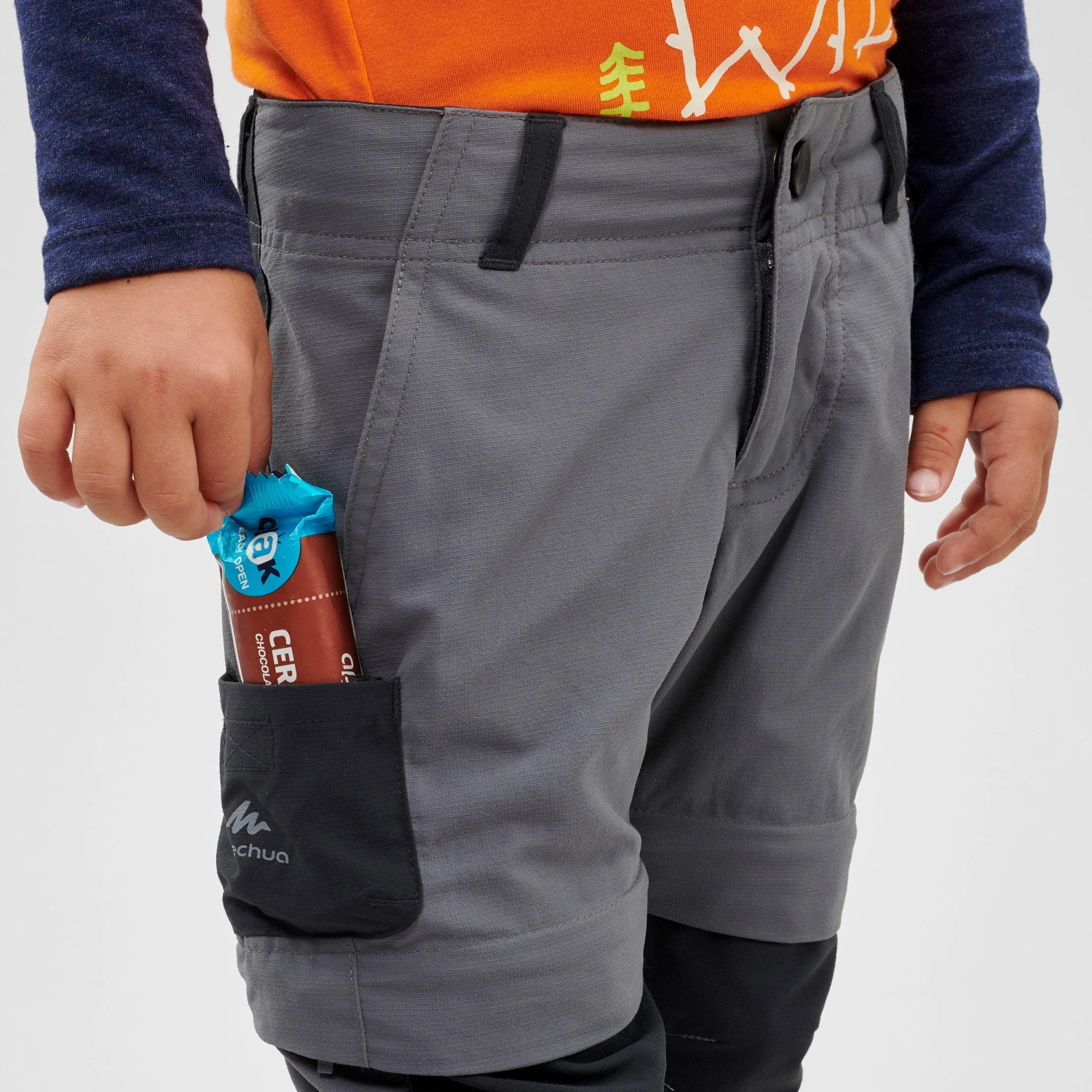 Quechua Kids' Hiking Zip-Off Trousers MH500 2 - Image 6