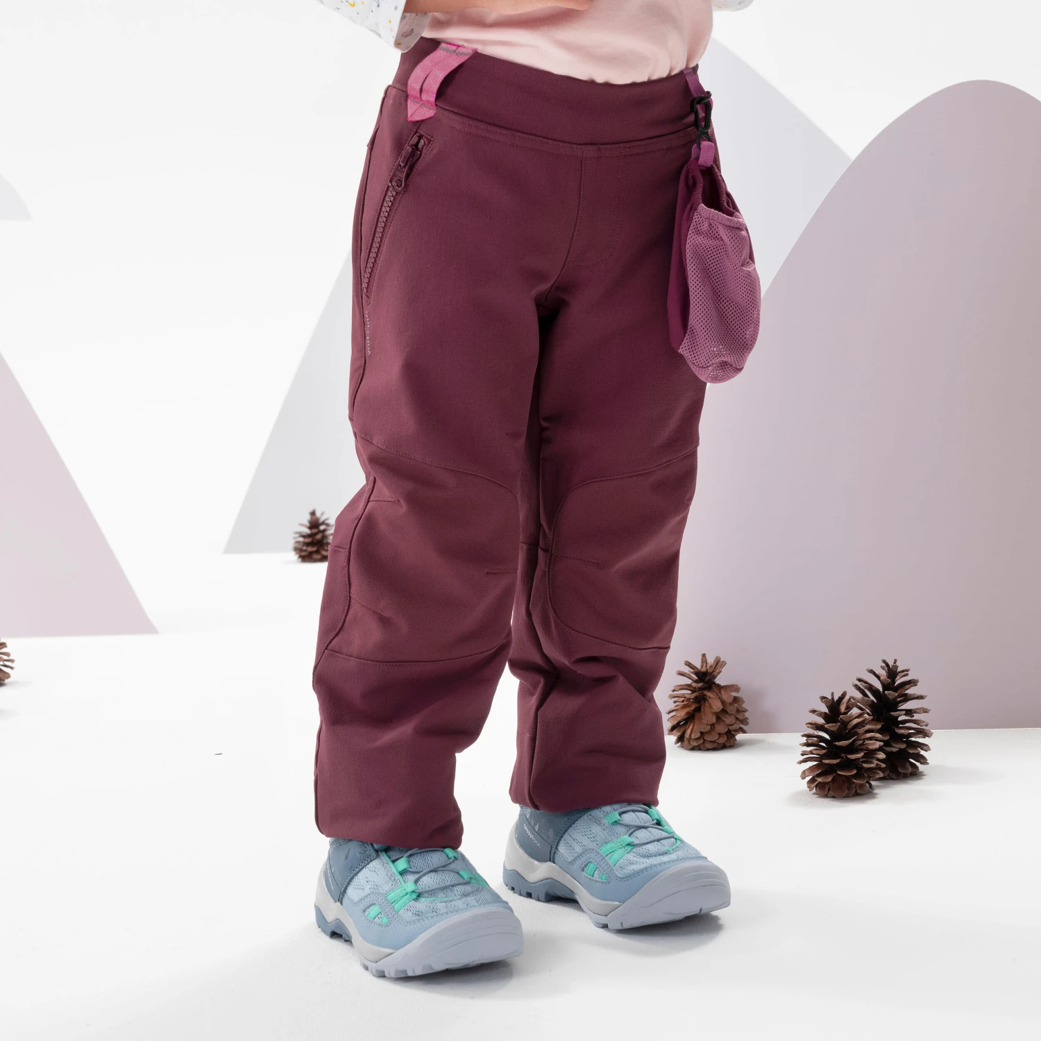 Quechua Kids’ Softshell Hiking Trousers - MH550 - Aged 2-6 - Image 3