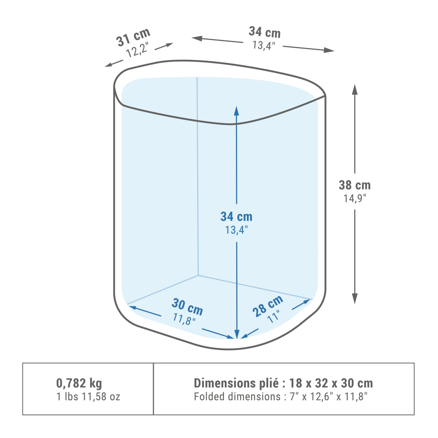 Quechua FLEXIBLE CAMPING COOL BOX - 20L - Image 2