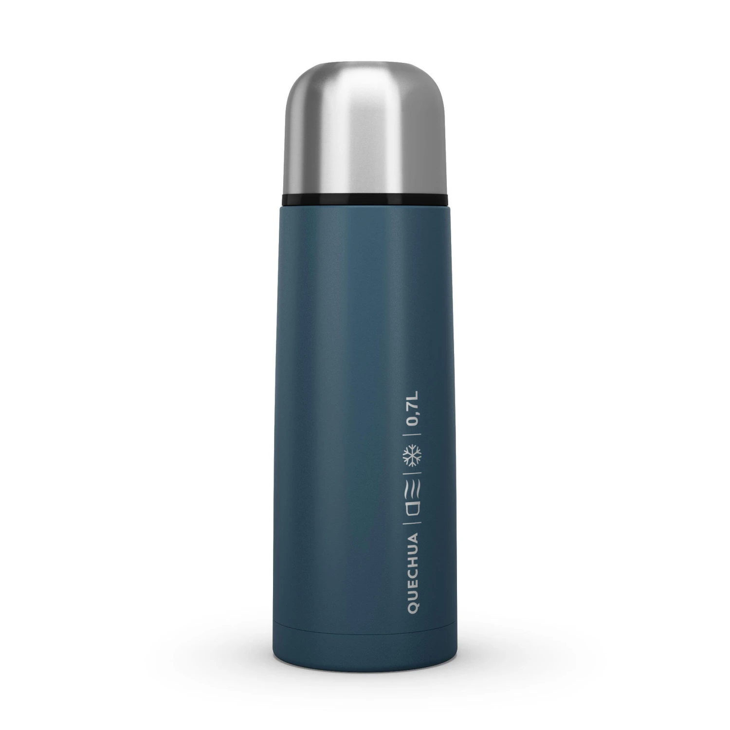 Quechua Stainless Steel Isothermal Hiking Bottle 0.7 Litre Blue