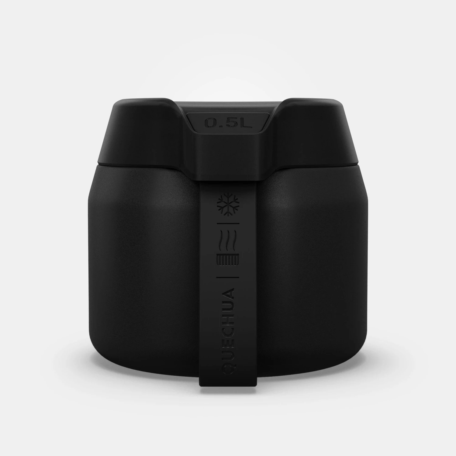 Quechua Stainless Steel Isothermal Food Box For Hiking MH500 0.5 L Black - Image 8