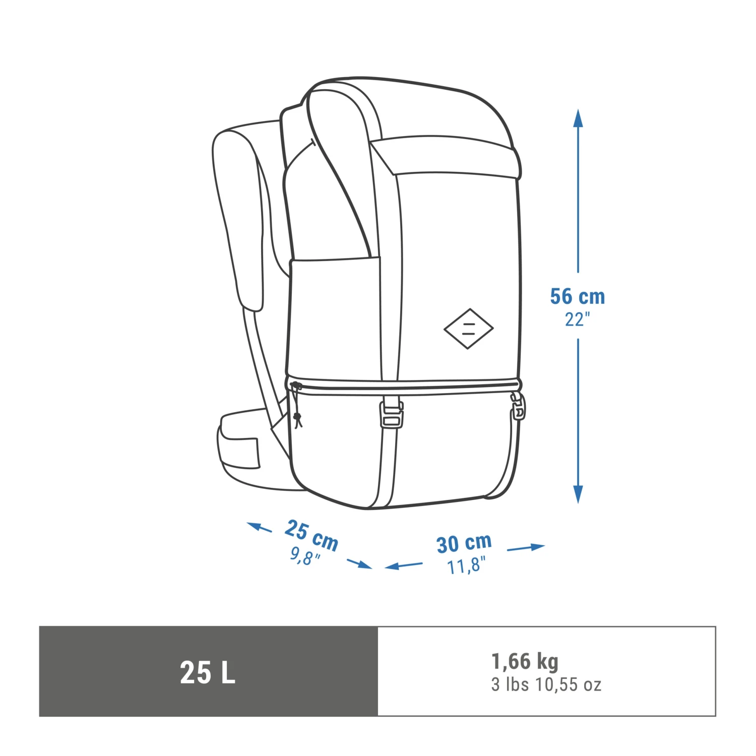 Quechua Hiking Backpack 25L - Image 3