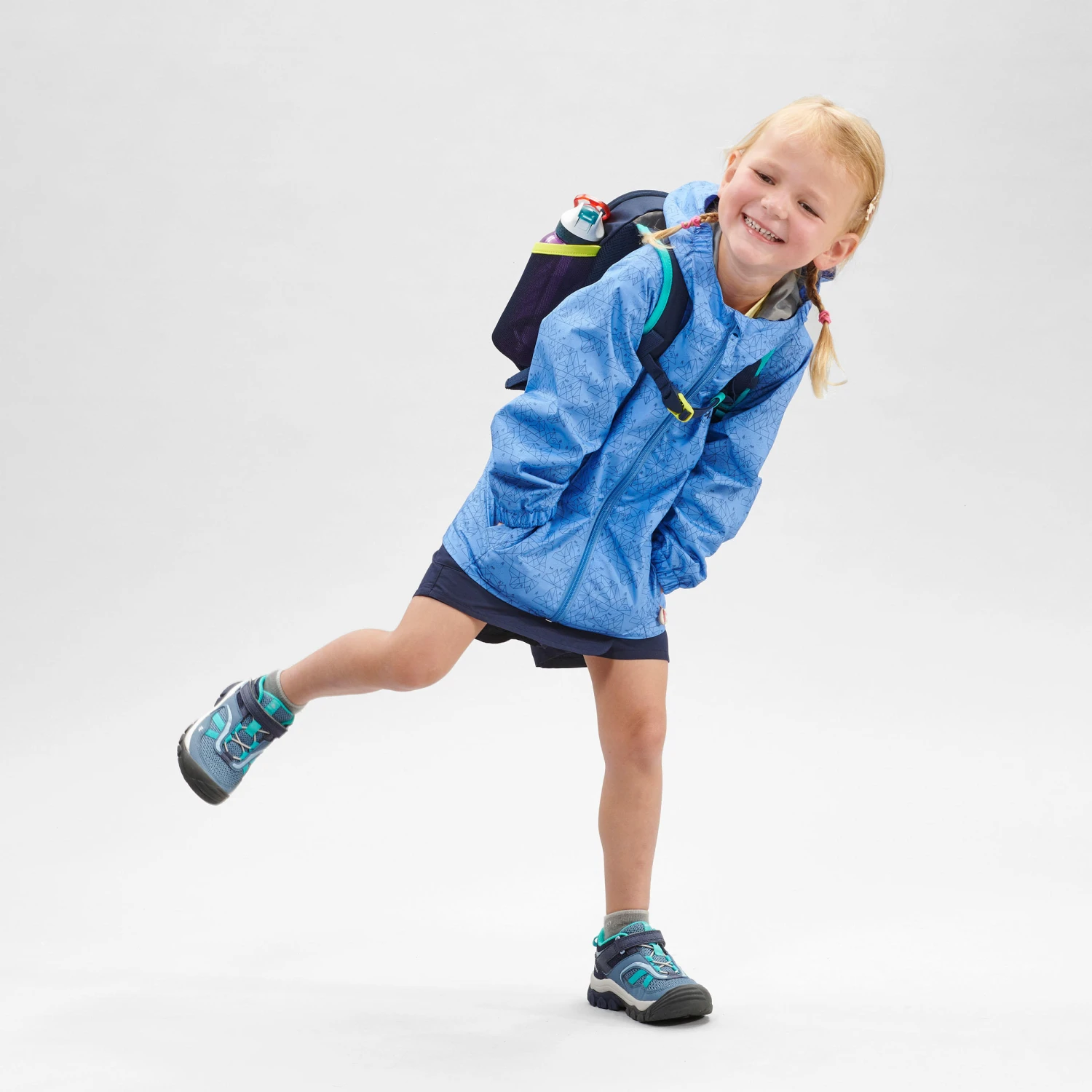 Quechua Kids' Hiking Waterproof Jacket MH500 2 - Image 2