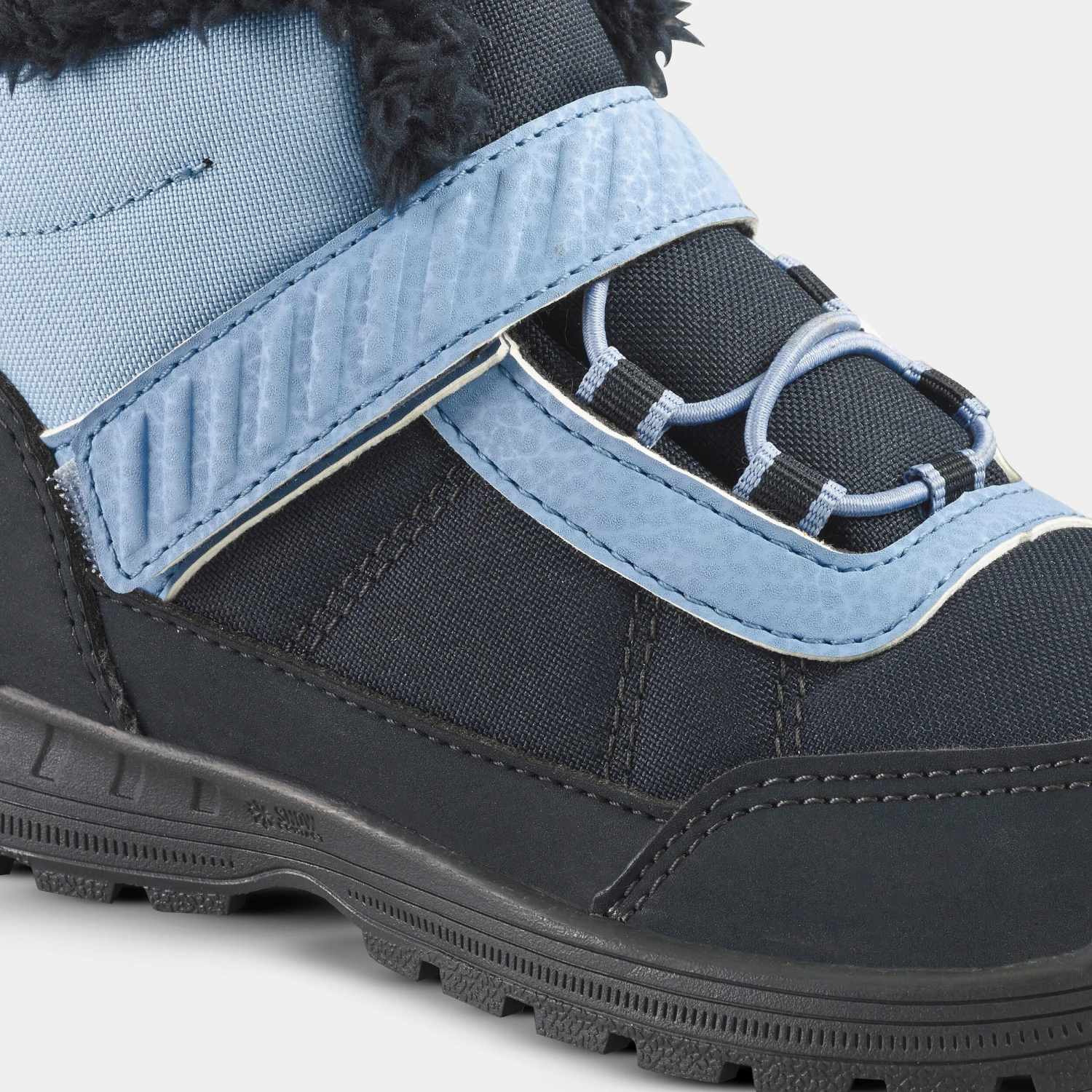 Quechua KIDS' WARM WATERPROOF HIKING BOOTS - SH100 WARM RIP-TAB - SIZE 24C - Image 5