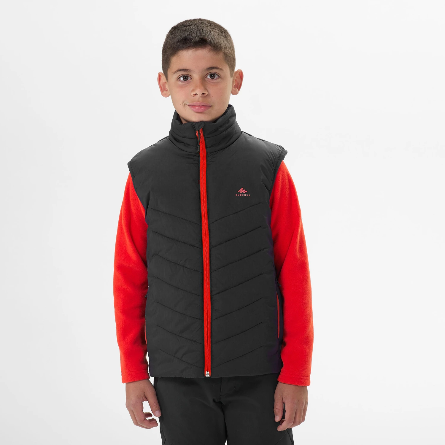 Quechua Kids' 7-15 Years Hiking Hybrid Padded Sleeveless Jacket - Image 3