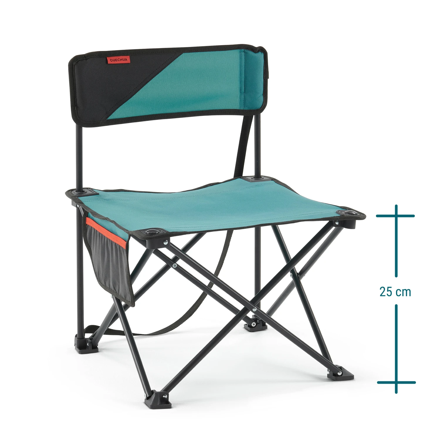 Quechua LOW FOLDING CAMPING CHAIR MH100 Blue - Image 4