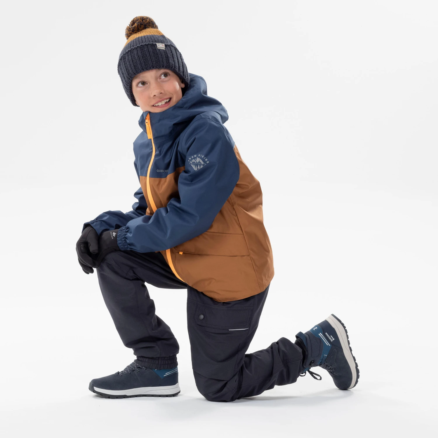 Quechua KIDS’ WARM AND WATERPROOF 3-in-1 HIKING JACKET - SH100 -0.5°C - 7 - Image 2