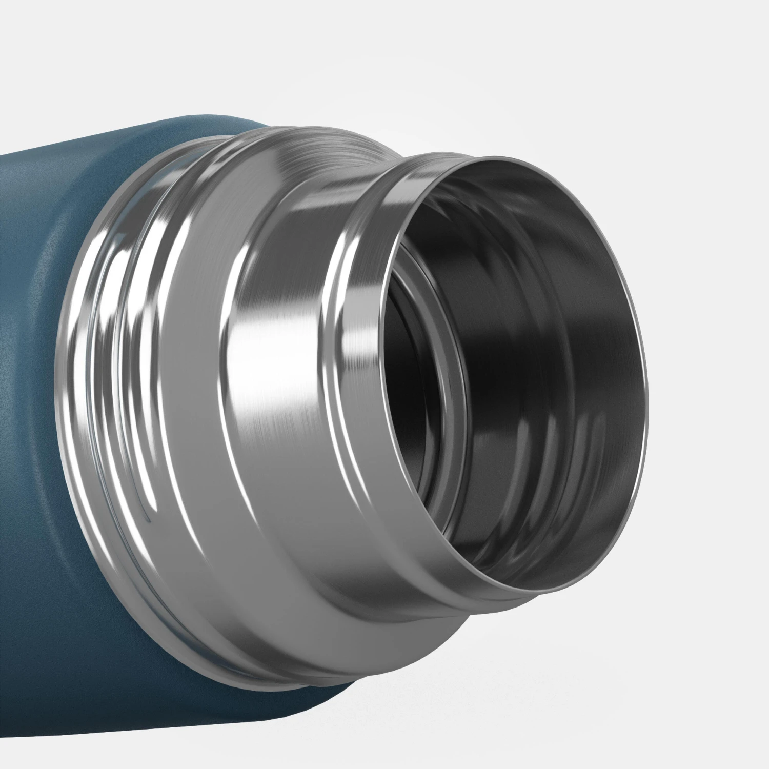 Quechua Stainless Steel Insulated Hiking Bottle 1 L Blue - Image 7