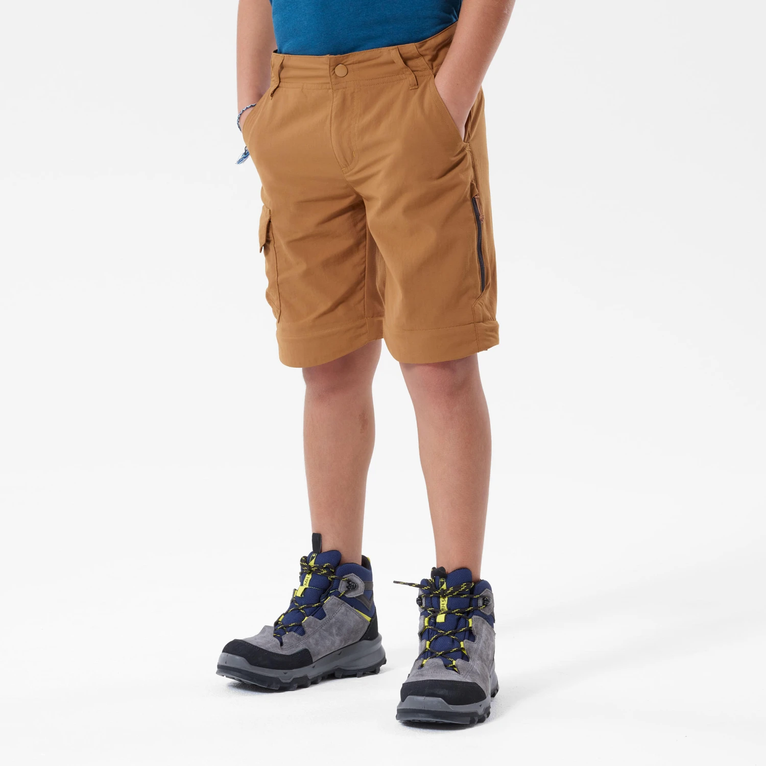 Quechua Kids’ Modular Hiking Trousers MH500 Aged 7 - Image 15