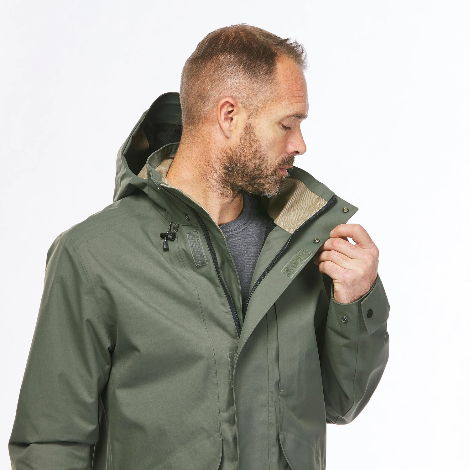 Quechua Men's Hiking Waterproof Jacket NH550 WP - Image 17