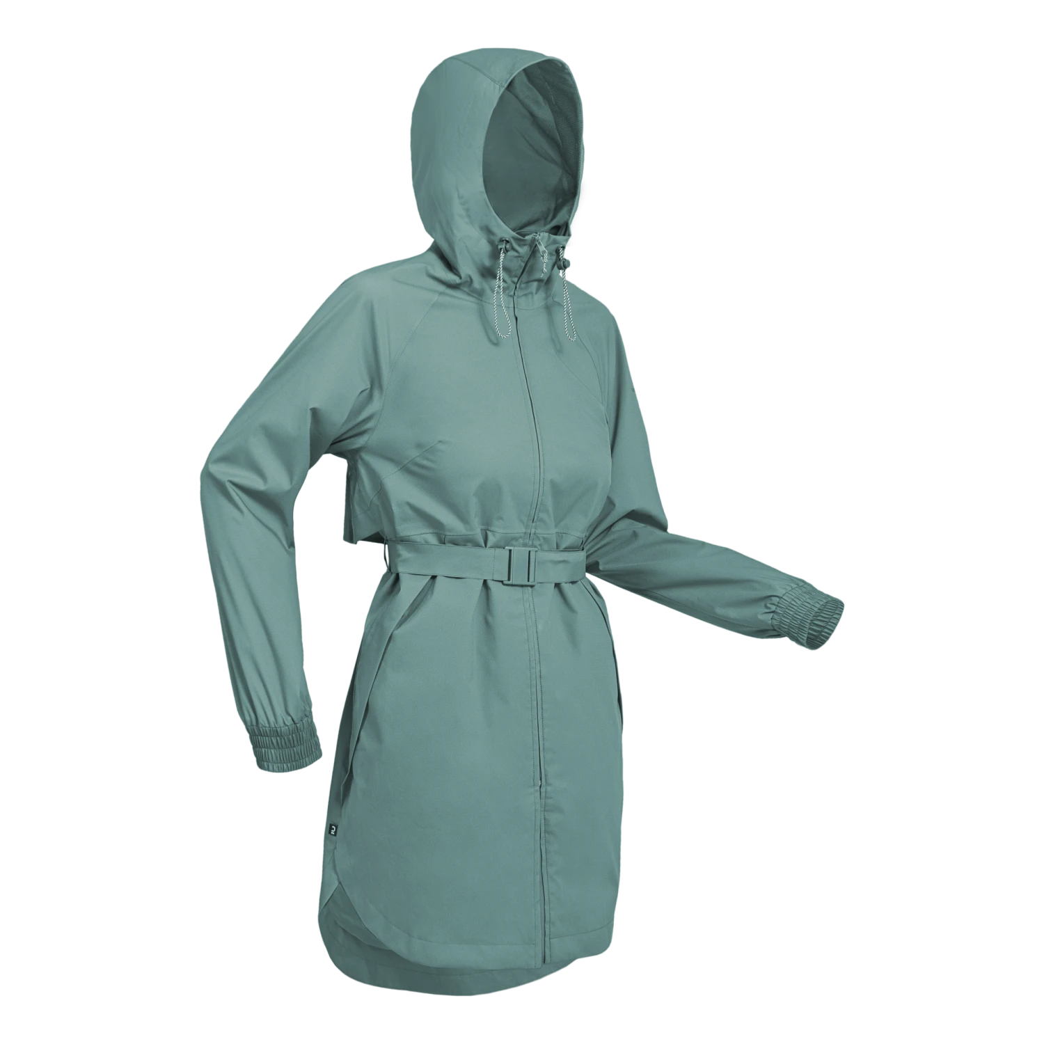 Quechua Women's Hiking Waterproof Longline Jacket Raincut Long Series