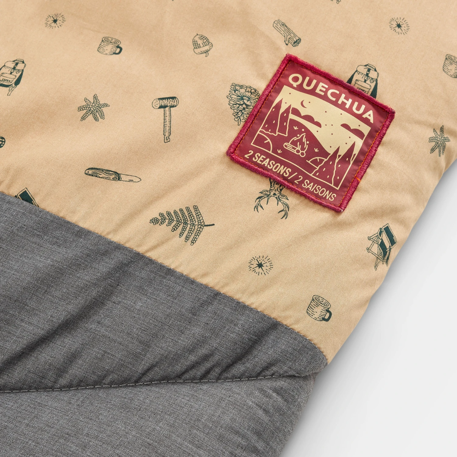 Quechua Camping Sleeping Bag Arpenaz 10° Cotton Double - Image 7