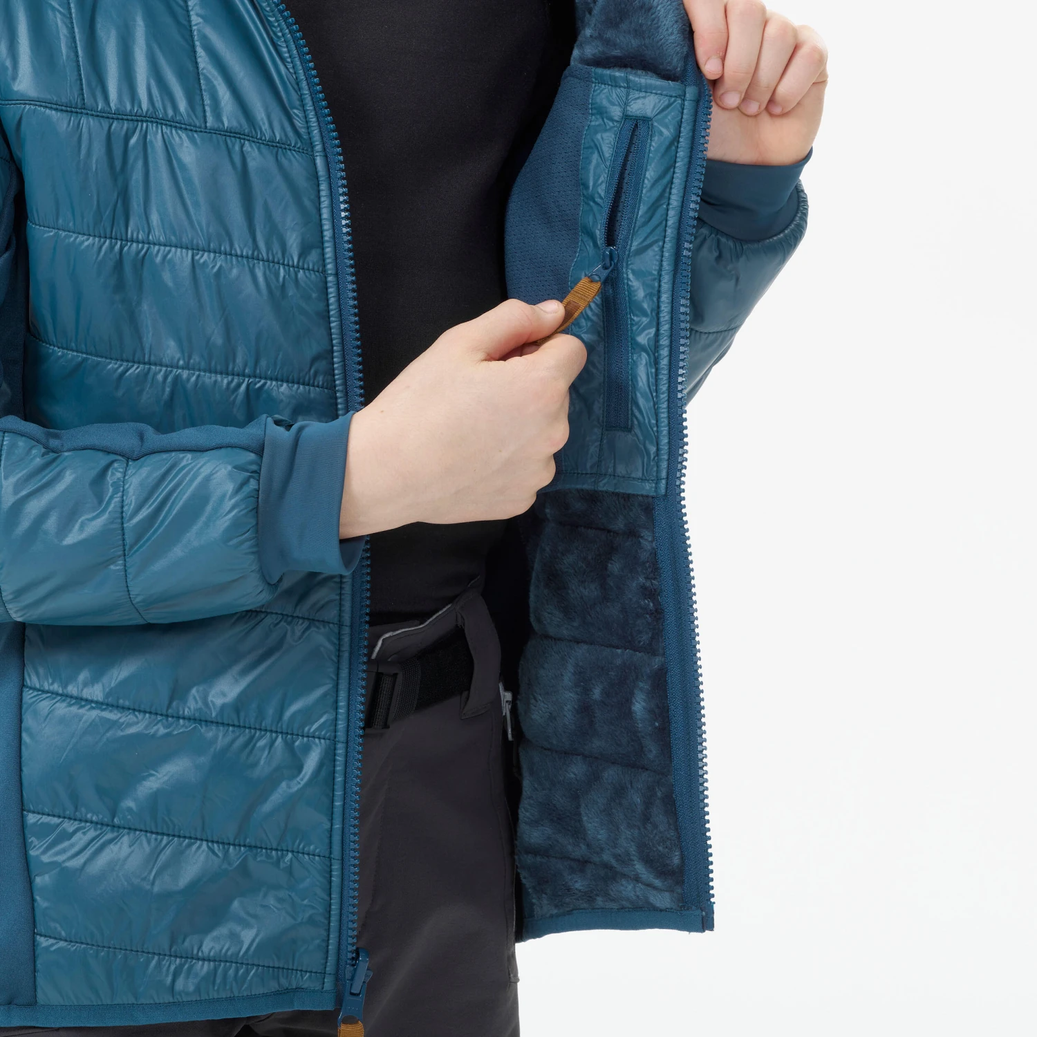 Quechua KIDS’ 3-in-1 WATERPROOF HIKING JACKET - SH500 X-WARM -8°C - AGES 7 - Image 9