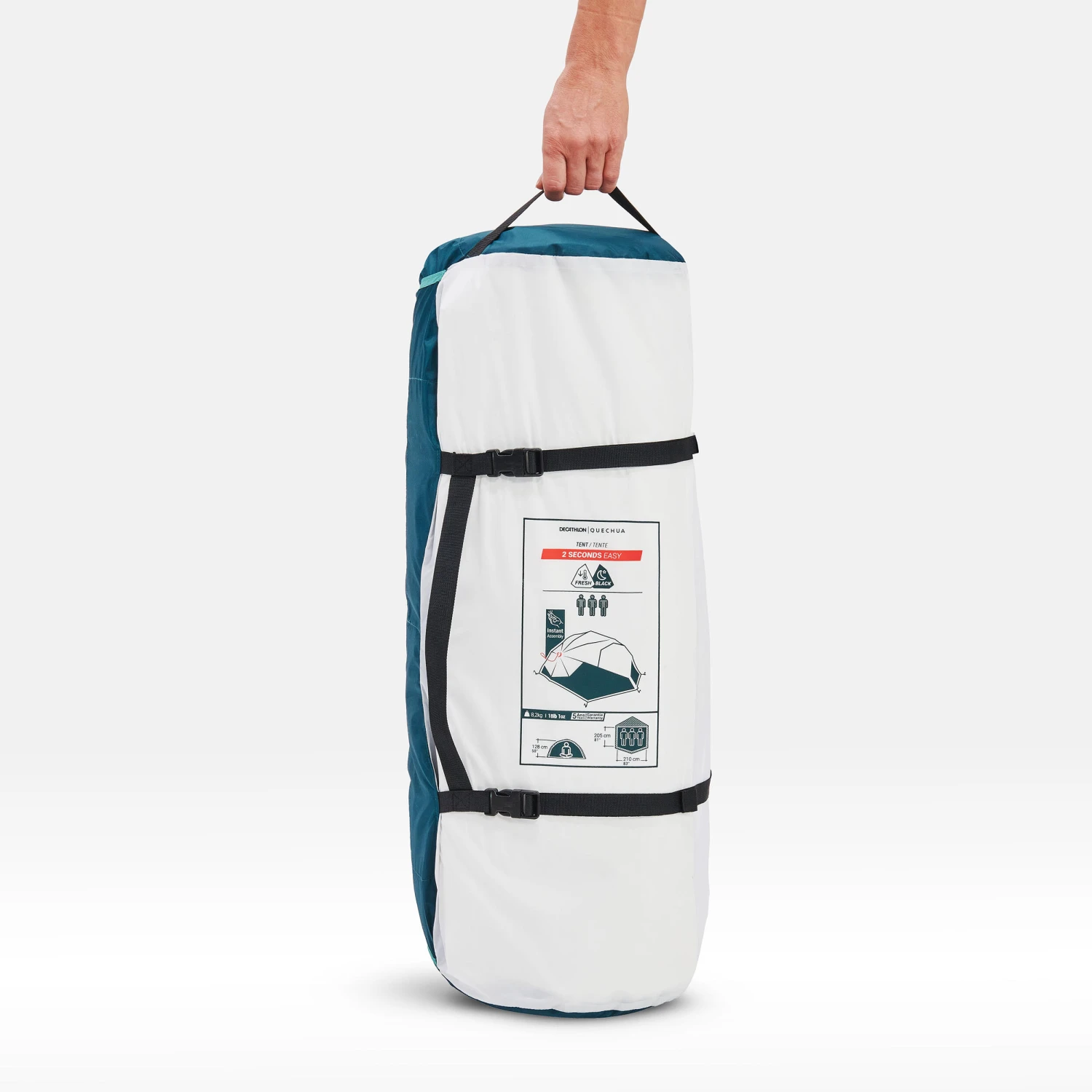 Quechua 3 Man Blackout Tent - 2 Seconds Easy F&B - Image 3