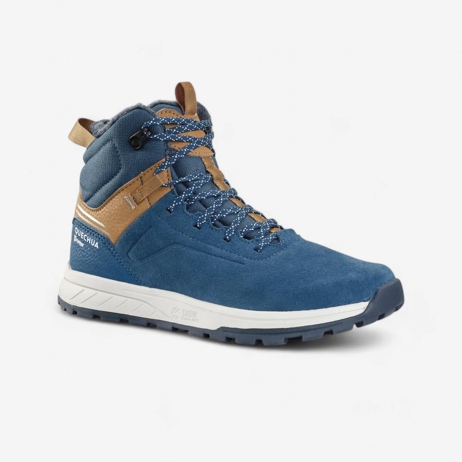 Quechua Kids' Warm And Waterproof SH500 Lace-up Leather Hiking Shoes - Size 2.5 - Image 19