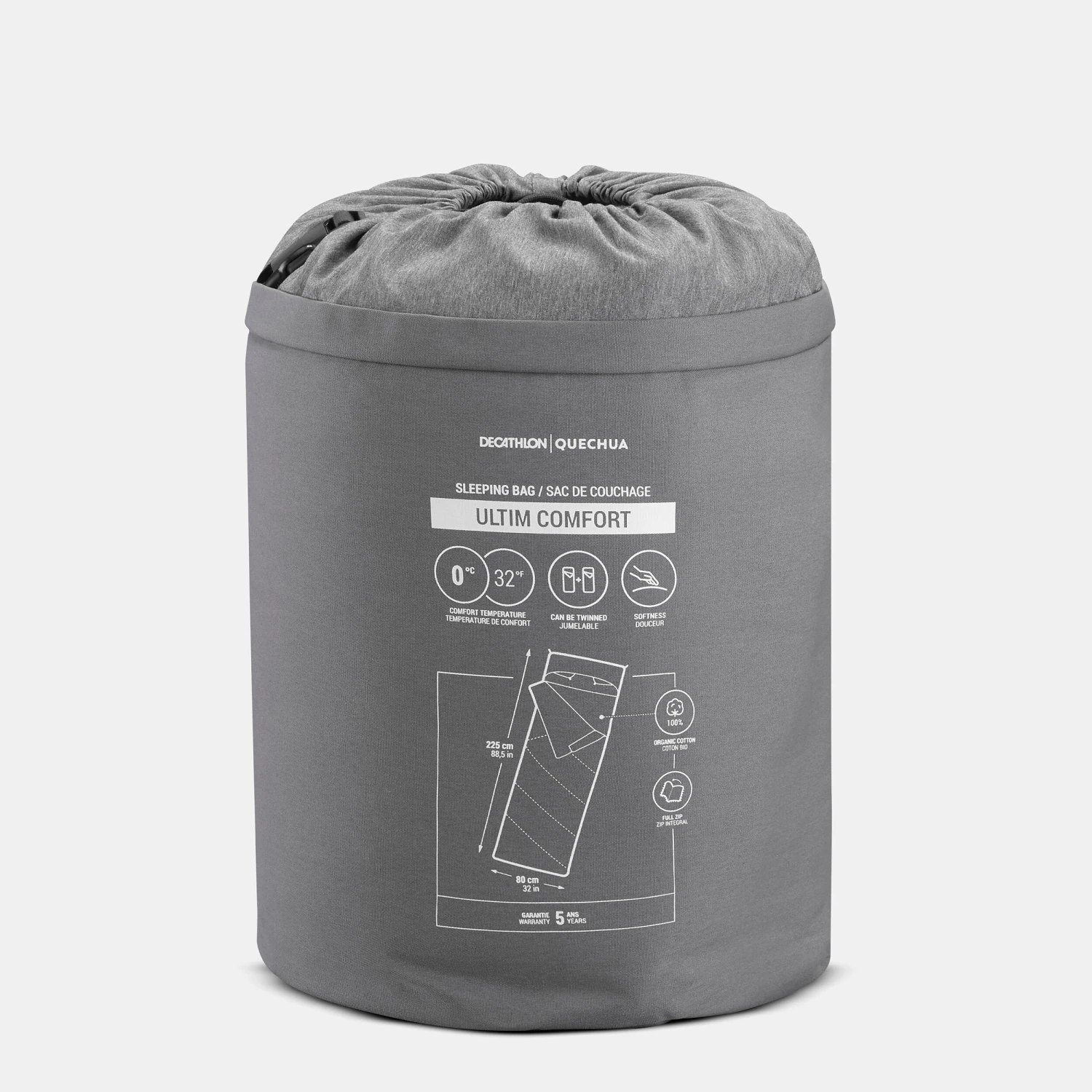 Quechua COTTON SLEEPING BAG FOR CAMPING - Image 3