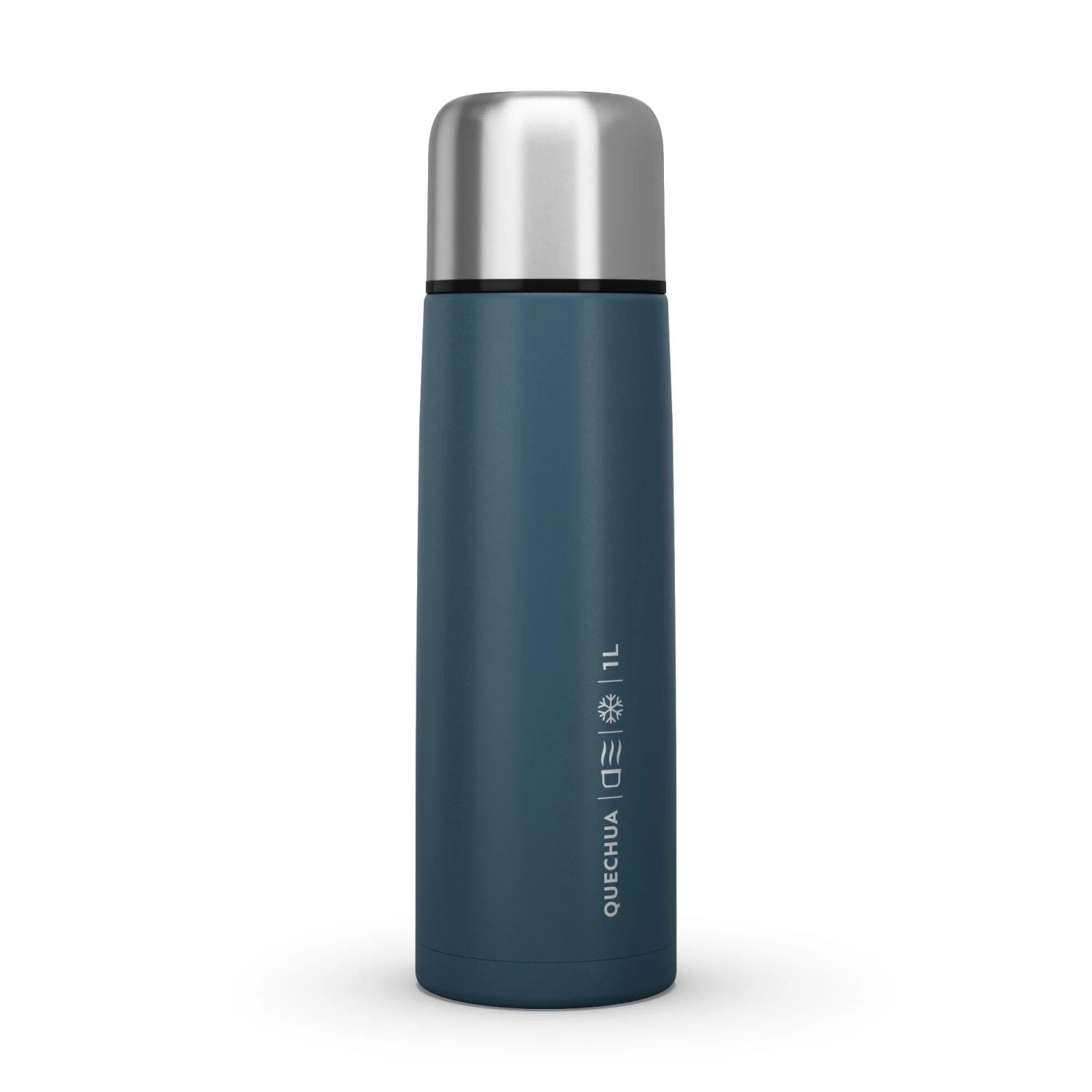 Quechua Stainless Steel Insulated Hiking Bottle 1 L Blue