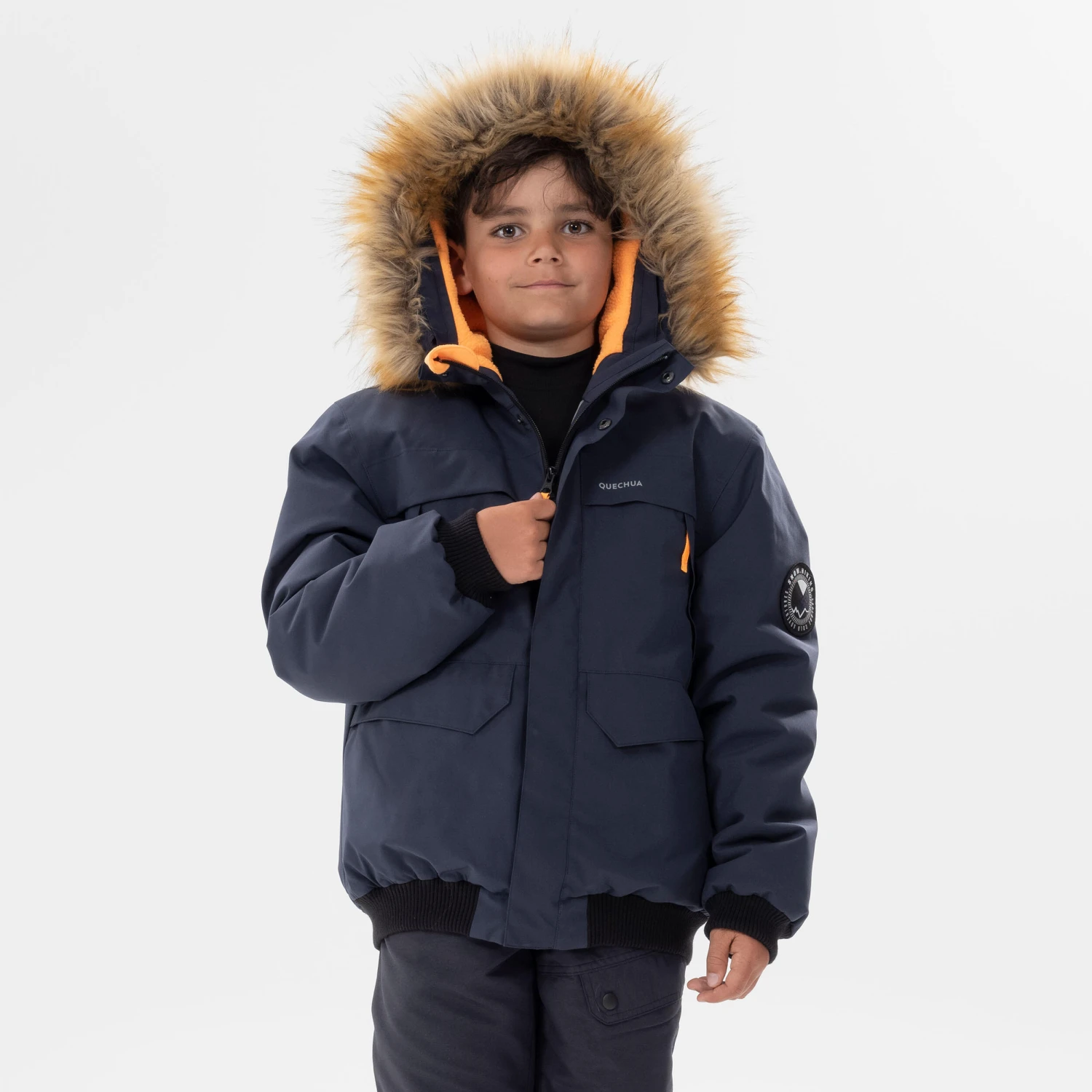 Quechua KIDS’ WARM AND WATERPROOF HIKING JACKET - SH100 -6.5°C - 7 - Image 4