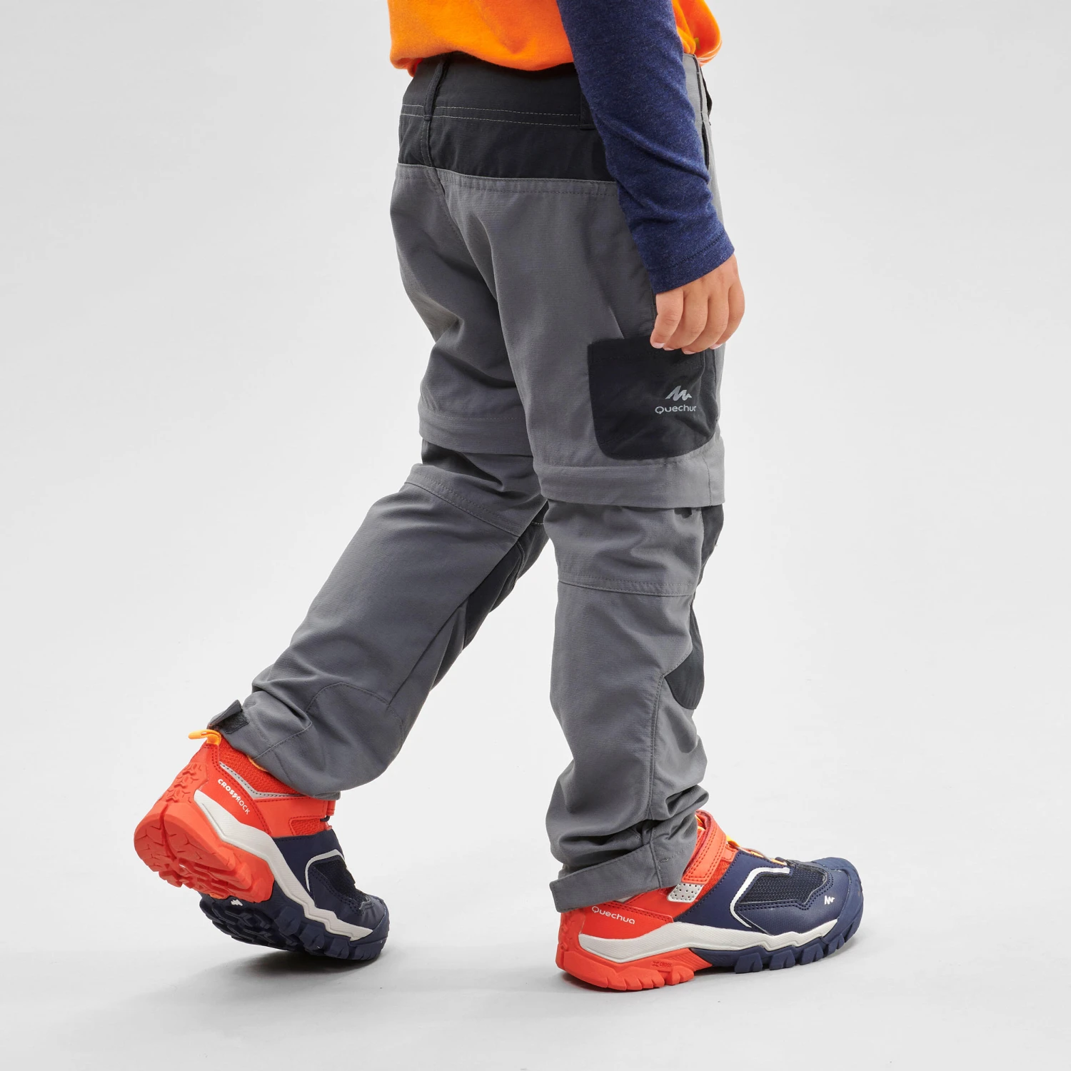Quechua Kids' Hiking Zip-Off Trousers MH500 2 - Image 4