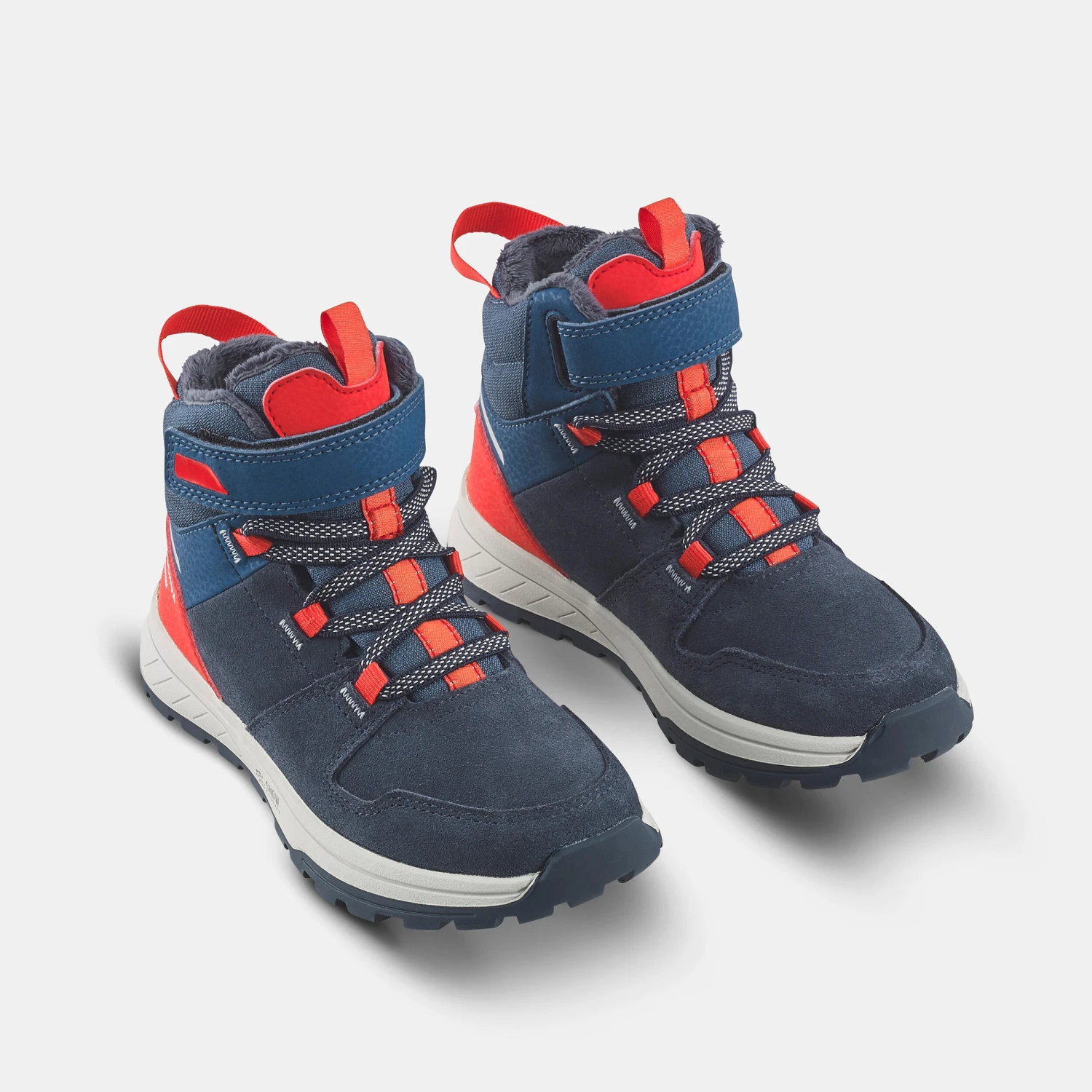 Quechua Children's Warm Waterproof Hiking Boots - SH500 Leather Velcro - Size 7 - Image 19