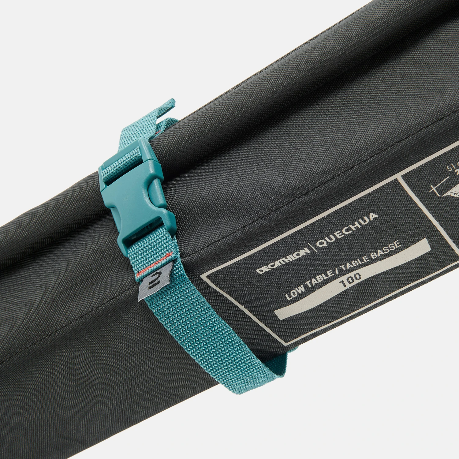 Quechua LOW FOLDING CAMPING TABLE MH100 Grey - Image 8