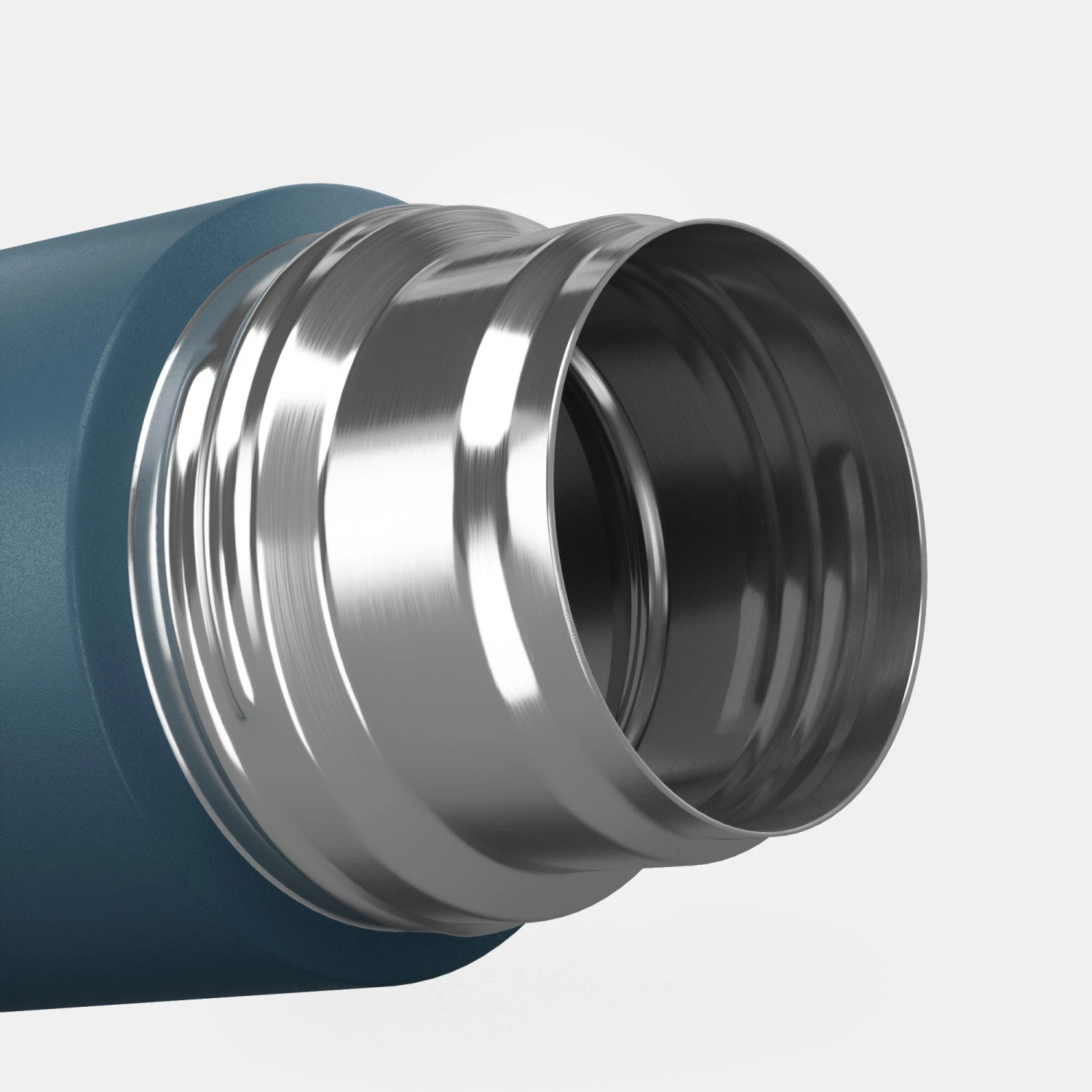 Quechua Stainless Steel Isothermal Hiking Bottle 0.7 Litre Blue - Image 7