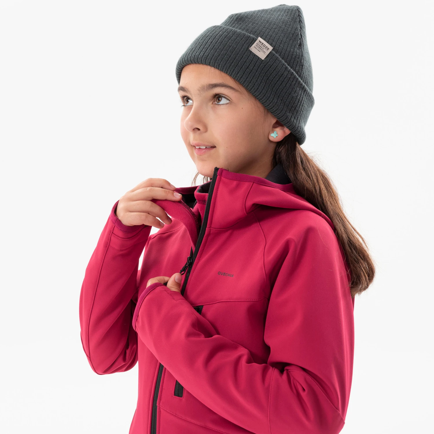 Quechua KIDS’ SOFTSHELL HIKING JACKET - MH550 Aged 7-15 - Image 8