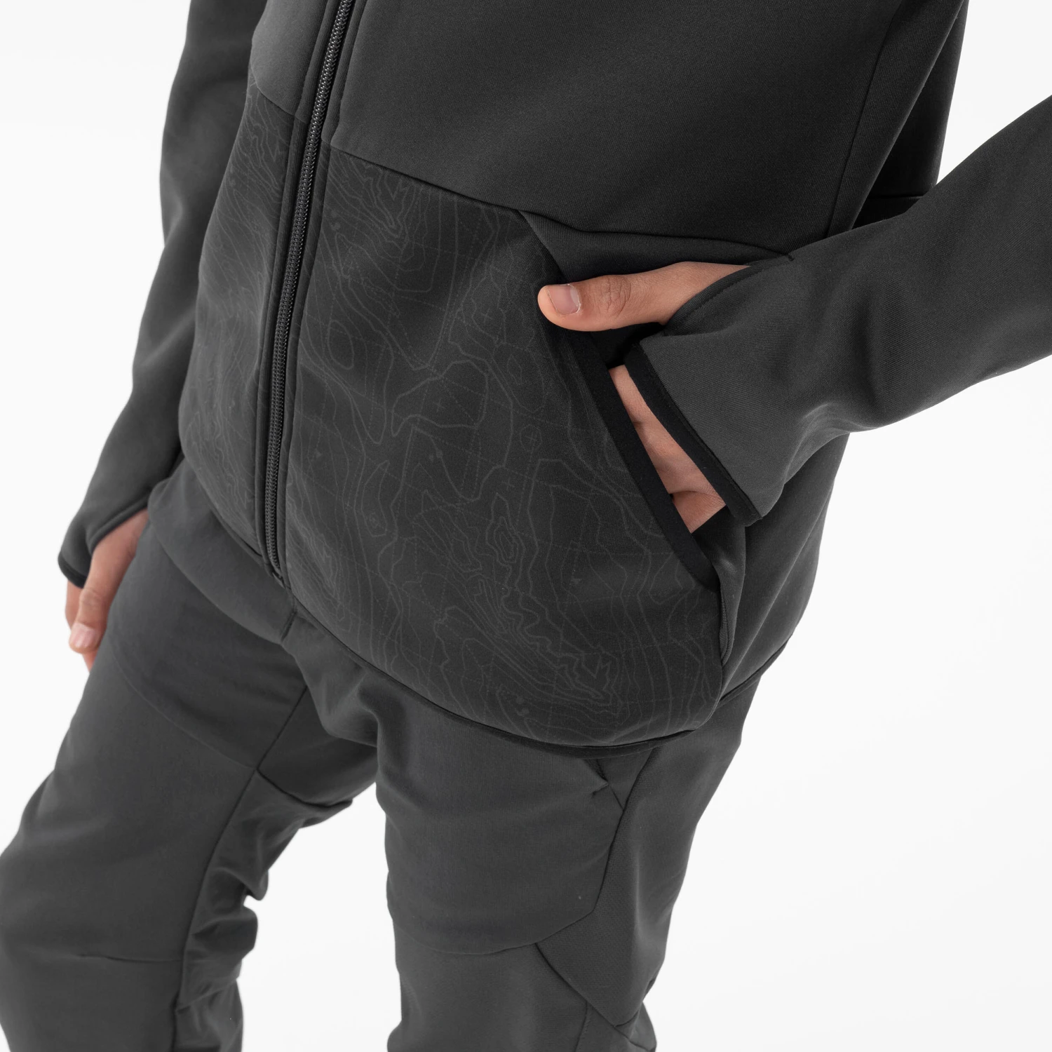 Quechua KIDS’ HIKING FLEECE JACKET - MH500 AGED 7-15 - Image 8