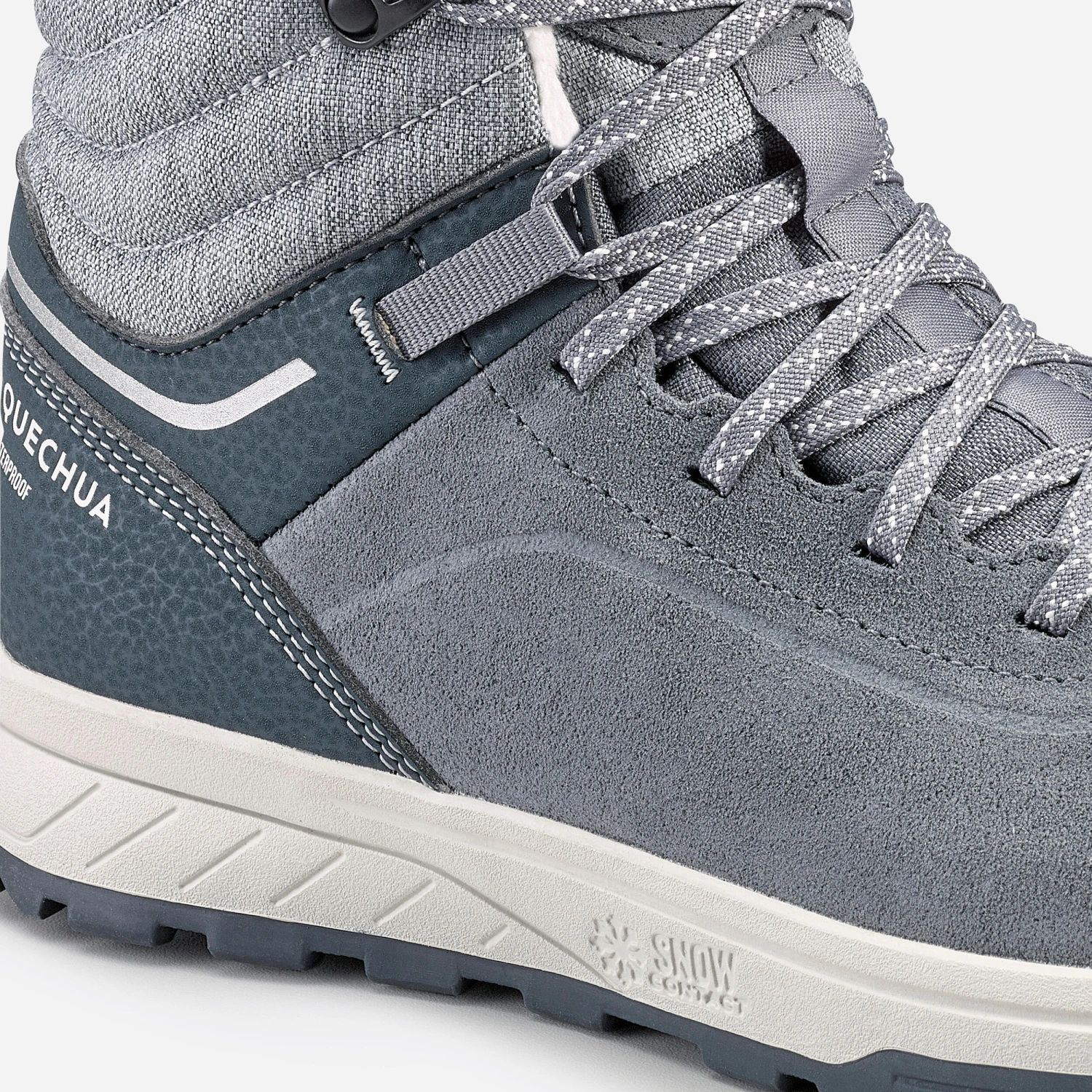 Quechua KIDS’ WARM WATERPROOF HIKING BOOTS - SH500 Leather Lace-up - Image 13