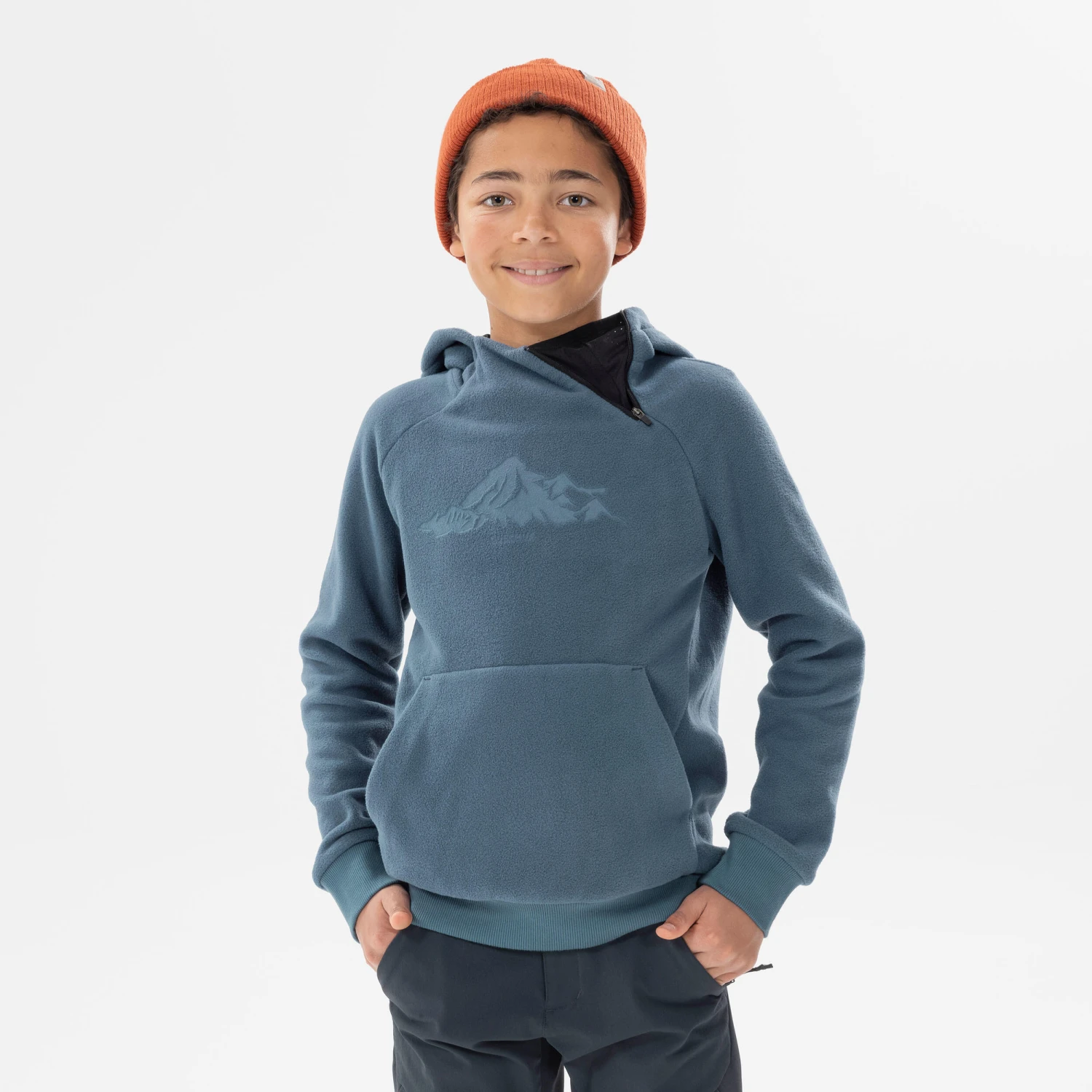 Quechua Boys’ Fleece Hiking Sweatshirt Aged 7-15 - Image 4