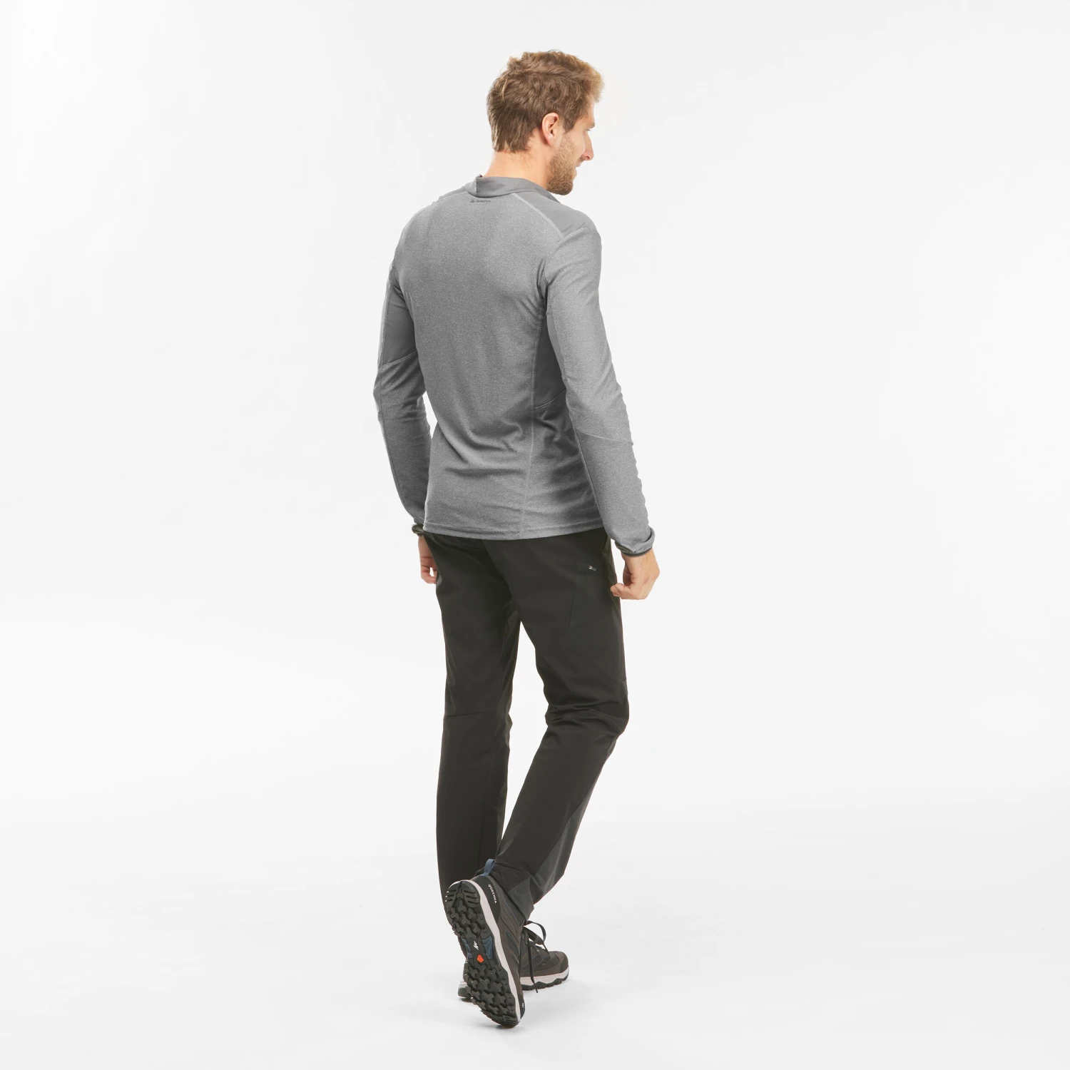 Quechua Men's Hiking Synthetic Long-Sleeved T - Image 2