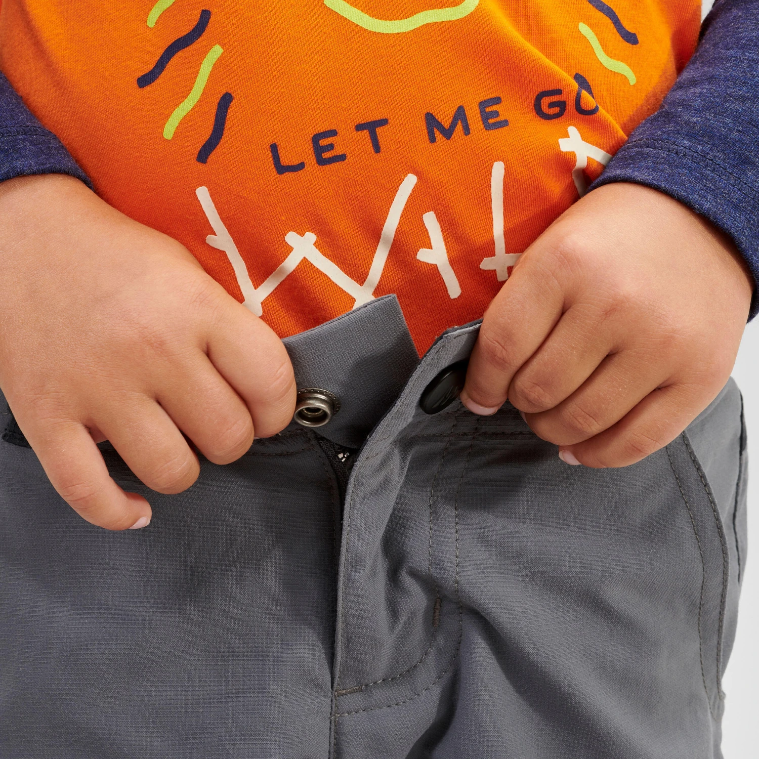 Quechua Kids' Hiking Zip-Off Trousers MH500 2 - Image 8