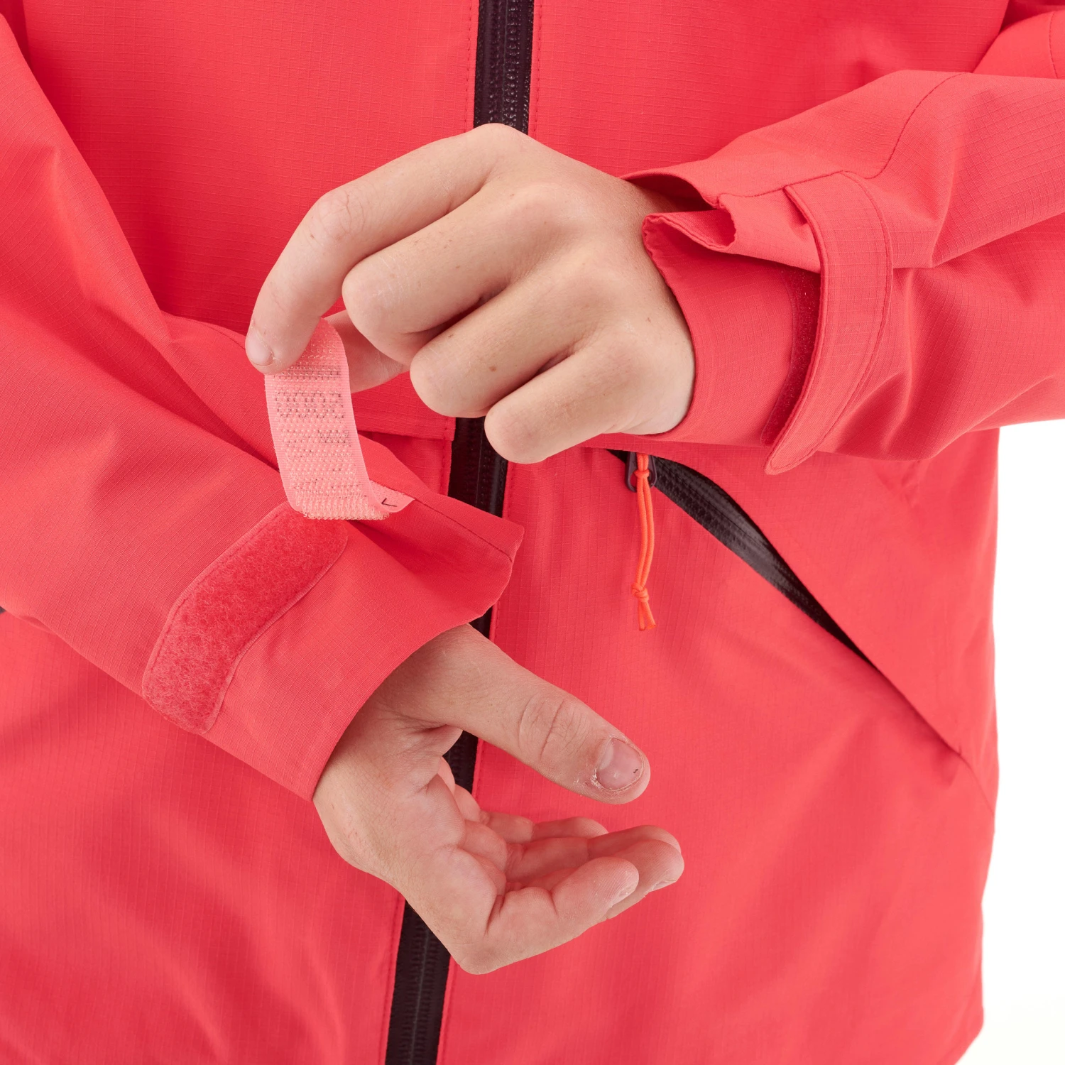 Quechua Kids’ Waterproof Hiking Jacket - MH550 - Coral - Age 7 - Image 6