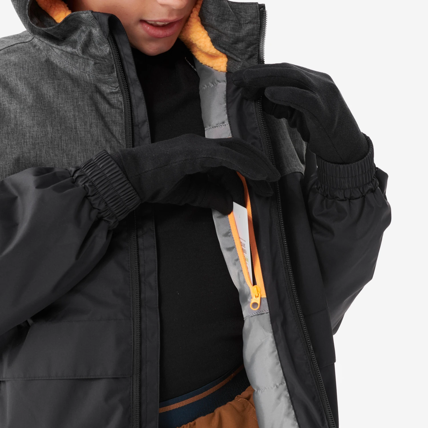 Quechua KIDS’ WARM AND WATERPROOF WINTER HIKING JACKET - SH100 -3.5°C - 7 - Image 15