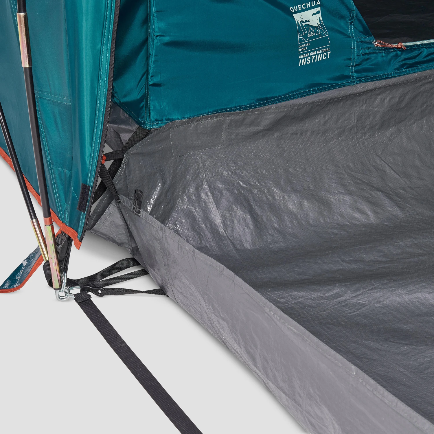 Quechua 4 Man Tent With Poles - Arpenaz 4.2 - Image 15