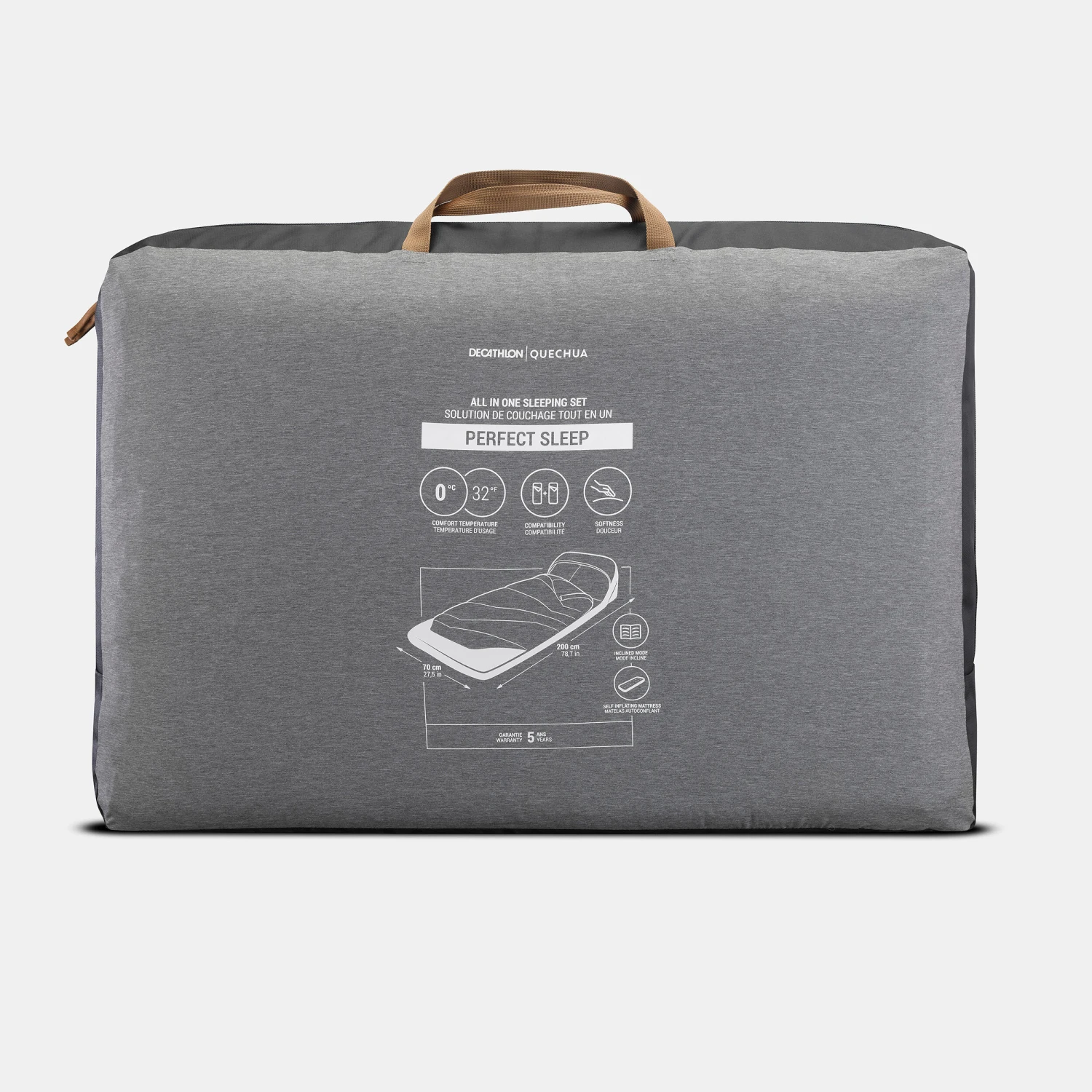 Quechua 2-IN-1 COTTON SLEEPING BAG FOR CAMPING - Image 3