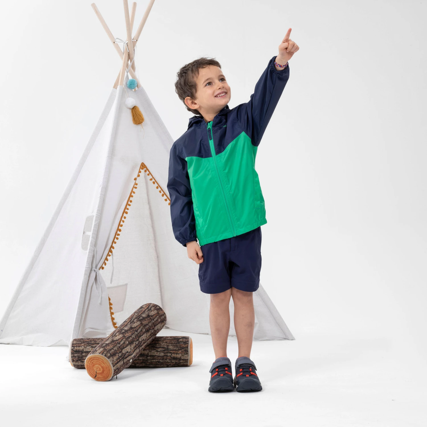 Quechua Kids’ Waterproof Hiking Jacket - MH150 - Aged 2 - Image 2