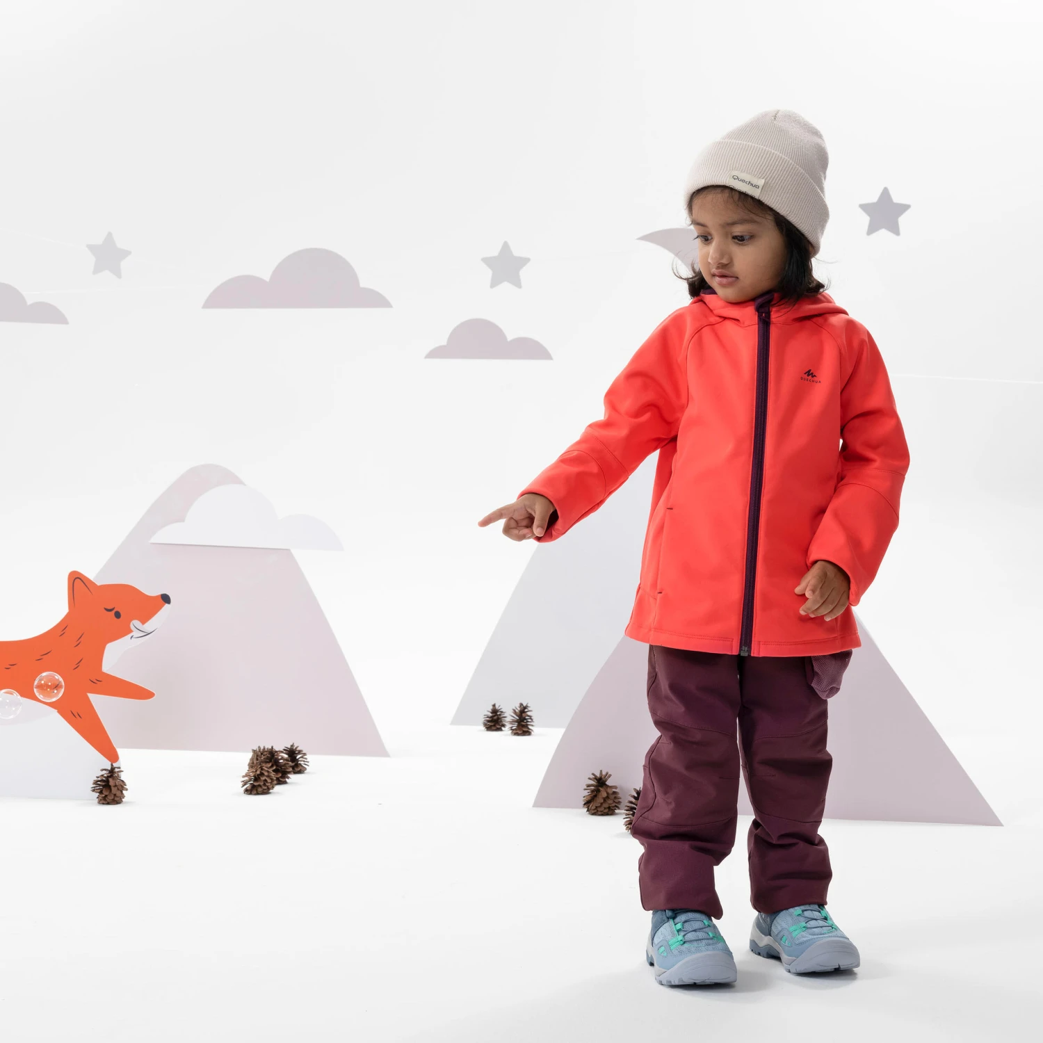 Quechua Kids’ Softshell Hiking Trousers - MH550 - Aged 2-6 - Image 2