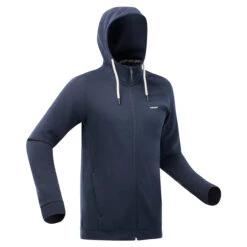 Quechua Men’s Hiking Zipped Hooded Sweatshirt