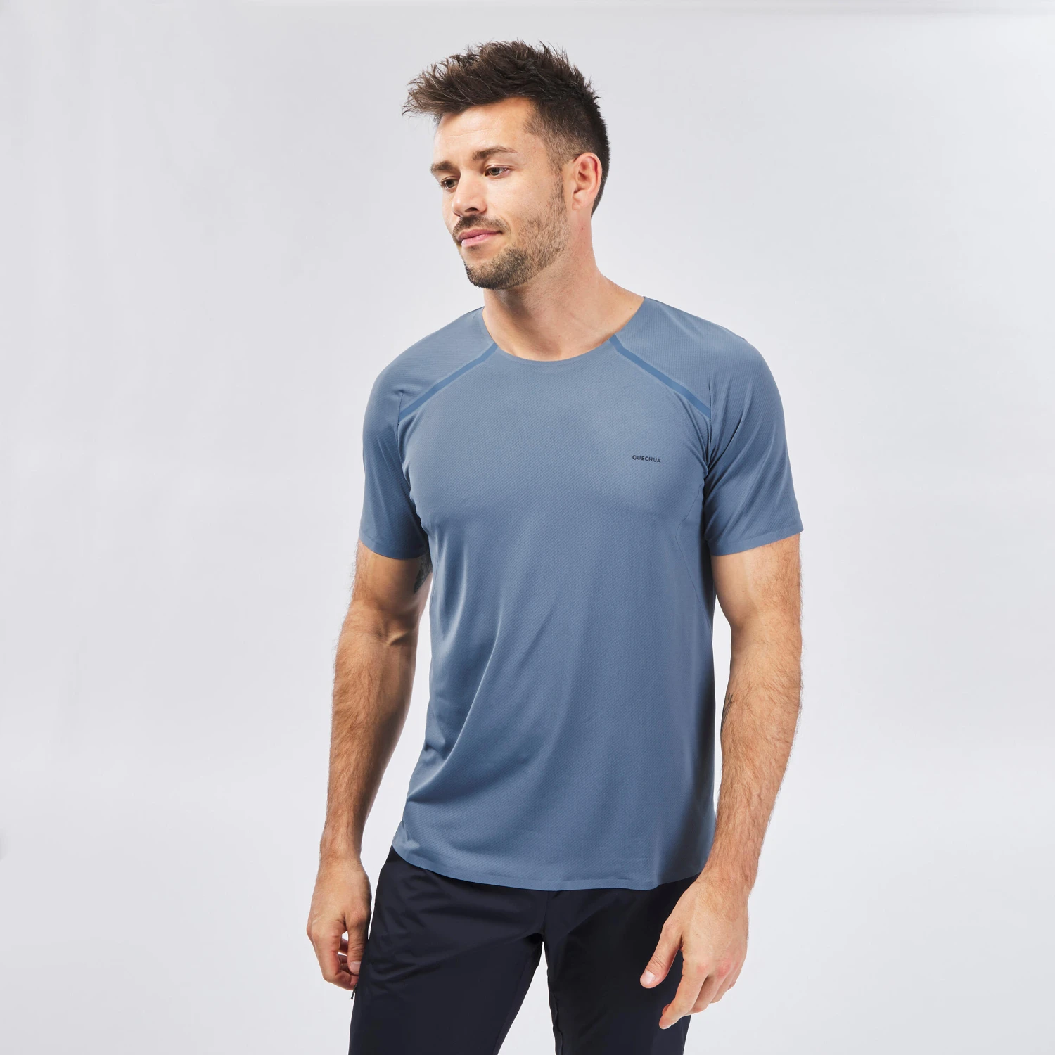 Quechua Men's Fast Hiking Short-Sleeved T - Image 3