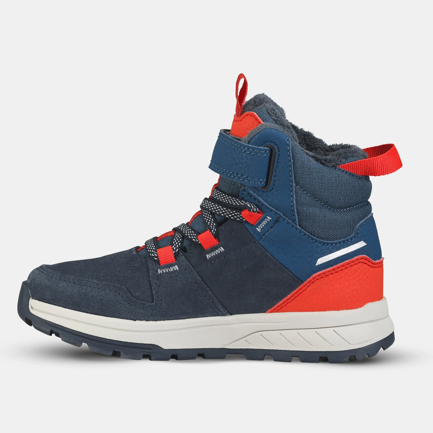 Quechua Children's Warm Waterproof Hiking Boots - SH500 Leather Velcro - Size 7 - Image 20