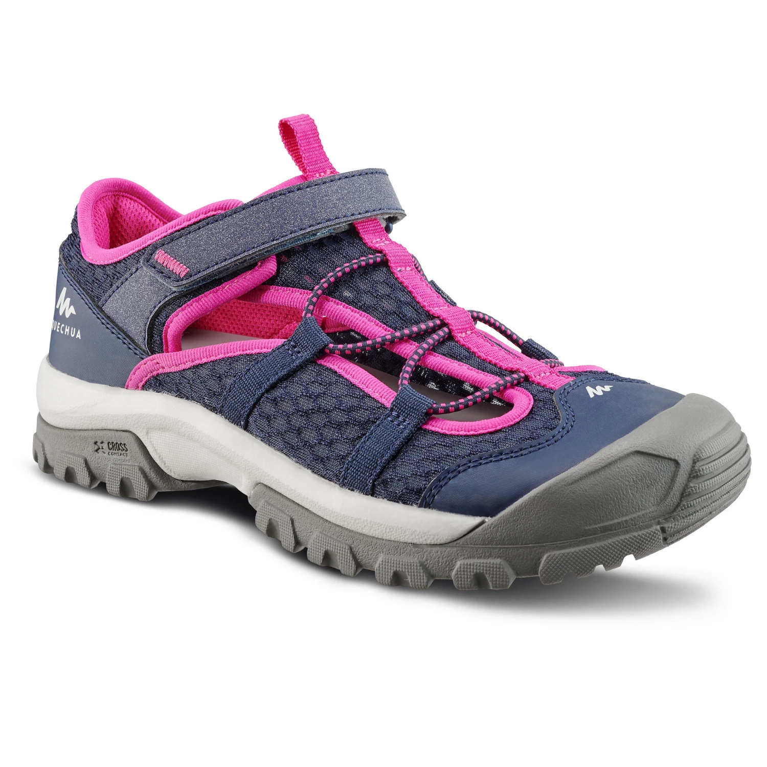Quechua Kids' Walking Sandals - Blue/Pink
