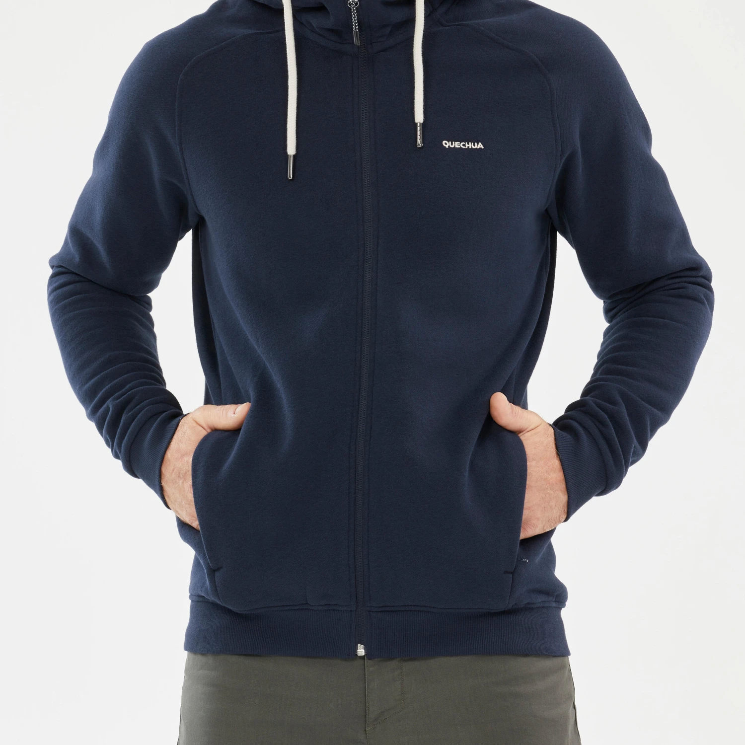 Quechua Men’s Hiking Zipped Hooded Sweatshirt - Image 6