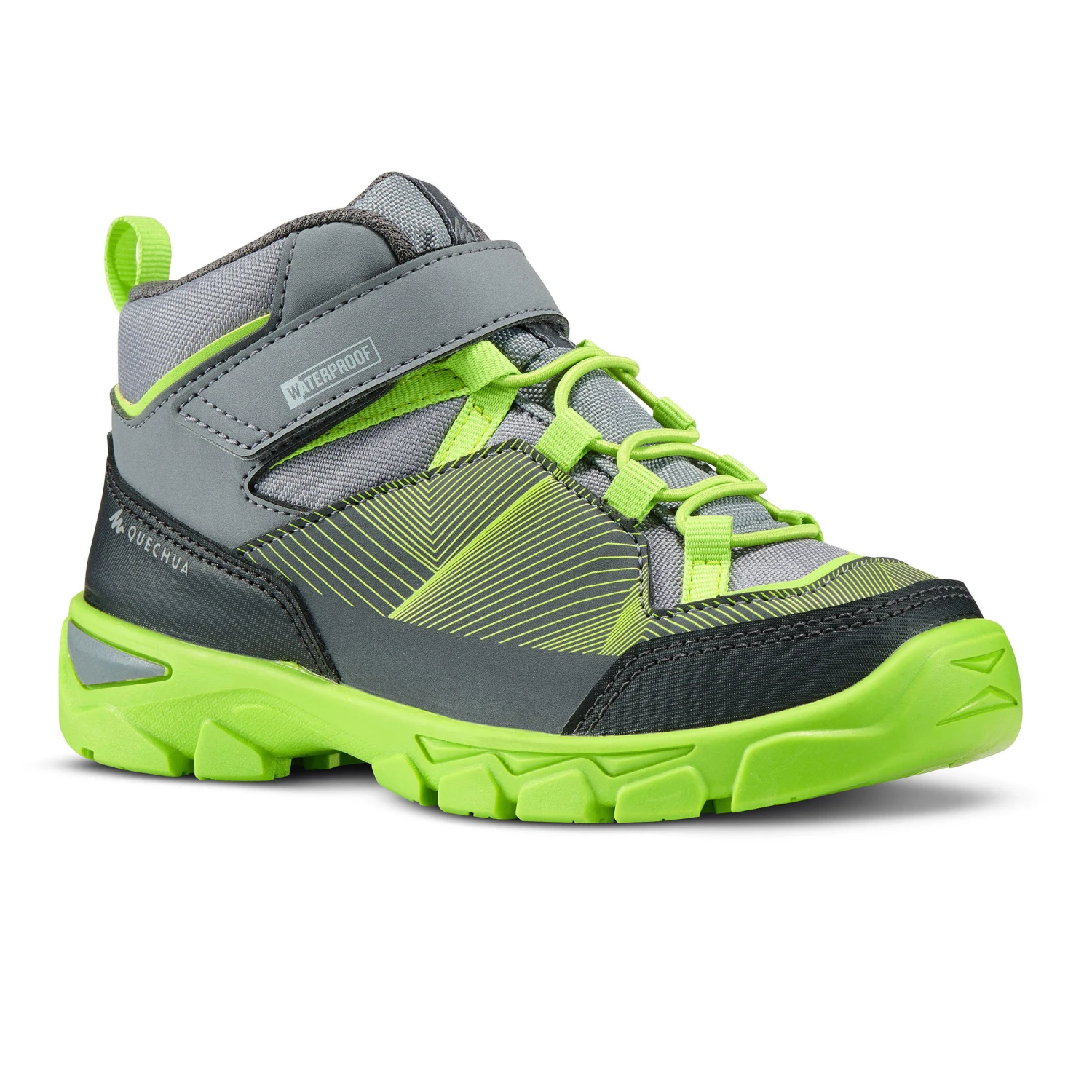 Quechua Kids' Waterproof Walking Shoes - MH120 MID Blue - Size Jr. 10 - Image 7