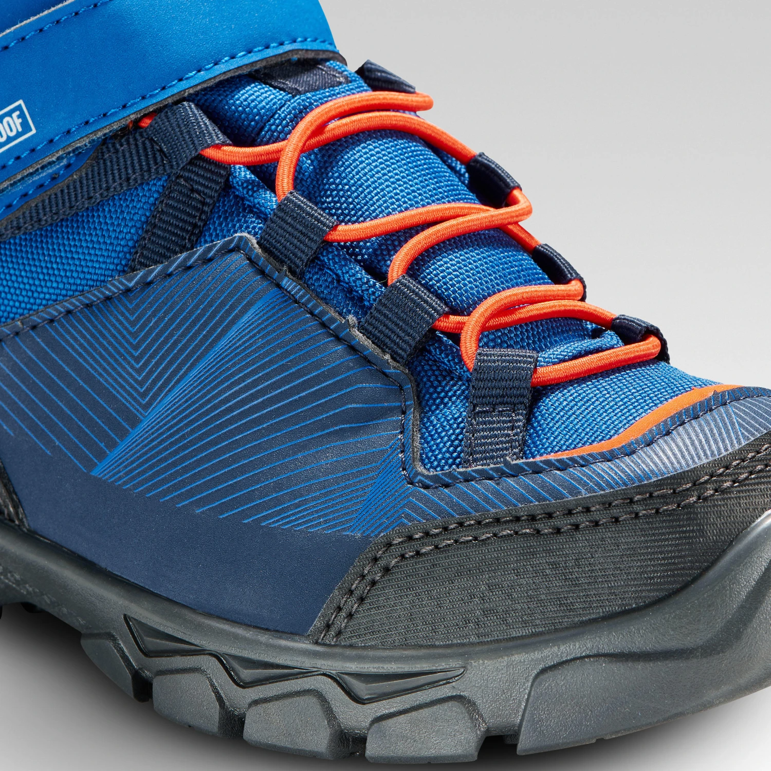 Quechua Kids' Waterproof Walking Shoes - MH120 MID Blue - Size Jr. 10 - Image 6