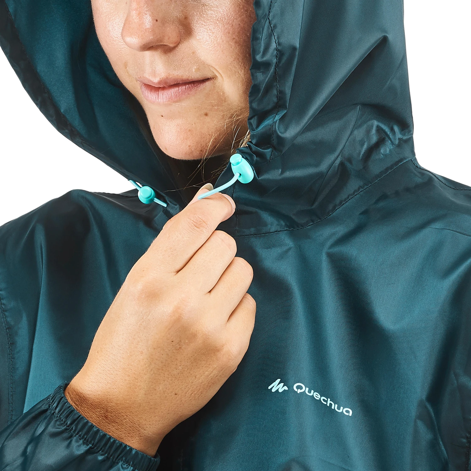 Quechua Women's Windproof And Water-repellent Hiking Jacket - Image 4