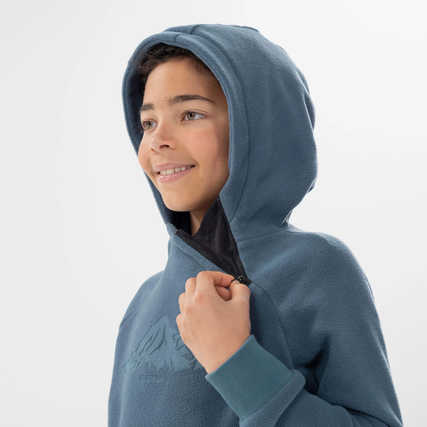 Quechua Boys’ Fleece Hiking Sweatshirt Aged 7-15 - Image 8